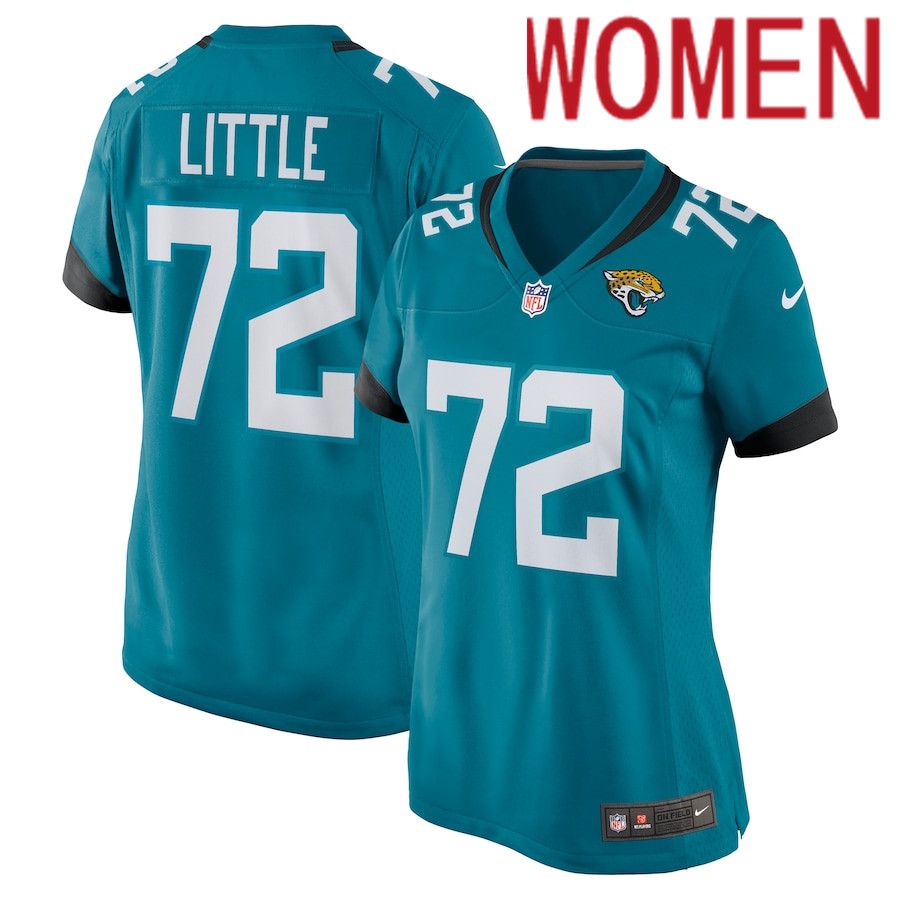 Women Jacksonville Jaguars 72 Walker Little Nike Green Nike Game NFL Jersey